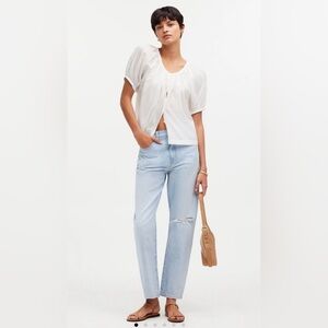 Madewell 90’s Straight Crop Jeans NWT